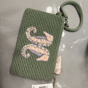 the sak x Oceana Recycled Wristlet raffia seahorse crochet clutch mermaidcore